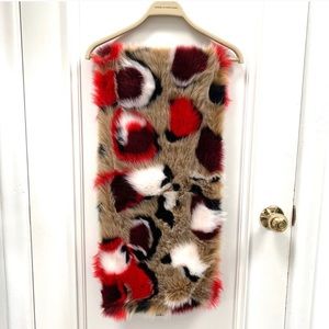 NYC designer Behno faux fur stole